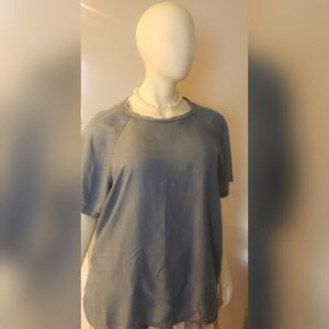 Ashley Stewart Light Weight Denim Shirt